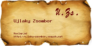 Ujlaky Zsombor névjegykártya